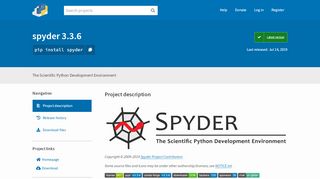 
                            5. spyder · PyPI