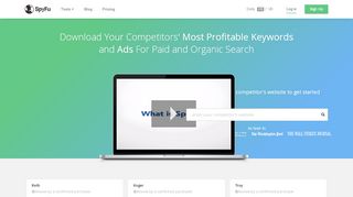 
                            2. SpyFu - Competitor Keyword Research Tools for AdWords ...