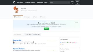 
                            8. Squirrel · GitHub