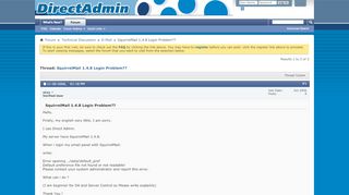 
                            9. SquirrelMail 1.4.8 Login Problem?? - DirectAdmin