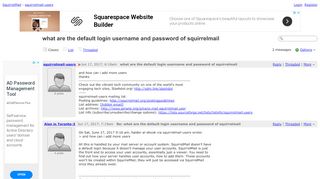 
                            6. squirrelmail-users - what are the default login username ...