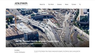 
                            7. SR 99 Tunnel North Access Connection | Atkinson Construction