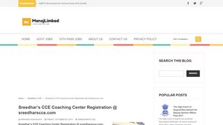 
                            7. Sreedhar’s CCE Coaching Center Registration @ …