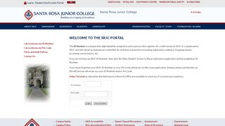 
                            3. SRJC Portal Login - Santa Rosa Junior College