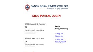 
                            2. SRJC Portal Login