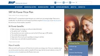 
                            5. SRP M-Power Price Plan - srpnet.com