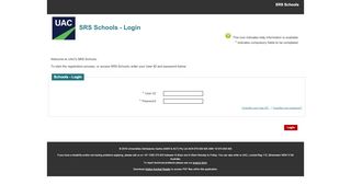 
                            5. SRS Schools - Login - srs.uac.edu.au