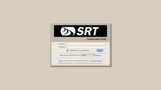 
                            3. SRT Collaboration Suite Log In