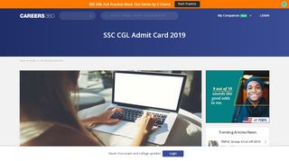 
                            7. SSC CGL Admit Card 2019 - Download Tter 1 Hall …