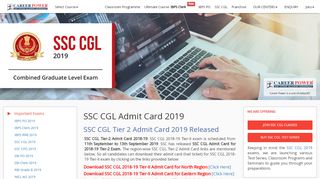 
                            6. SSC CGL Admit Card 2019 Out: Download Tier-1 …