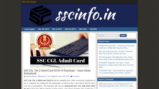 
                            3. SSC CGL Tier 2 Admit Card 2018-19 Download - Exam Dates ...