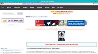 
                            11. SSC Online | www.ssconline.nic.in | SSC PORTAL : SSC CGL ...