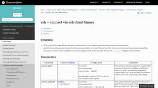 
                            1. ssh – connect via ssh client binary — Ansible Documentation