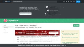 
                            5. ssh - How to login as root remotely? - Raspberry Pi Stack ...