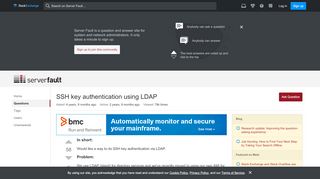 
                            2. SSH key authentication using LDAP - Server Fault