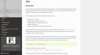 
                            6. SSH — openmediavault 4.0.0 documentation