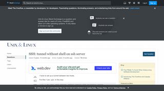 
                            6. ssh tunneling - SSH: tunnel without shell on ssh server ...
