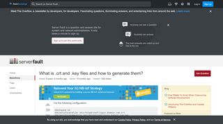 
                            8. ssl - What is .crt and .key files and how to generate them ...