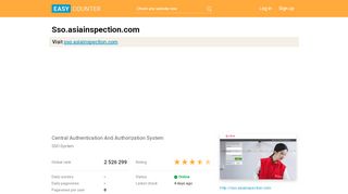 
                            6. Sso.asiainspection.com: Central Authentication And ...