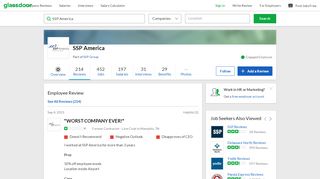 
                            8. SSP America - WORST COMPANY EVER! | Glassdoor