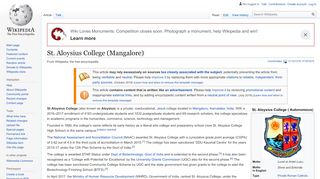 
                            8. St. Aloysius College (Mangalore) - Wikipedia