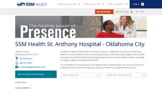
                            9. St. Anthony Hospital - Oklahoma City | SSM Health