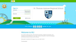 
                            1. St. Thomas Aquinas Regional School - IXL
