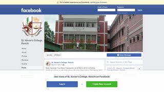 
                            9. St. Xavier's College, Ranchi - Posts | Facebook