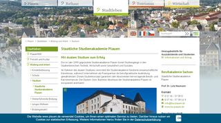 
                            5. Staatliche Studienakademie Plauen - Stadtleben - Stadt Plauen