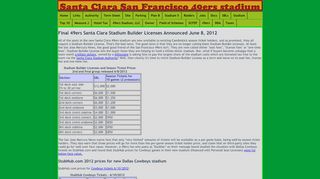 
                            6. Stadium Builder License (SBL) San Francisco 49ers …