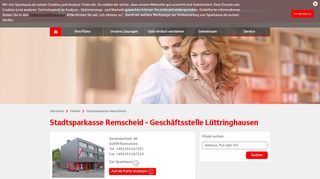 
                            9. Stadtsparkasse Remscheid - Geschäftsstelle Lüttringhausen ...