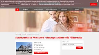 
                            8. Stadtsparkasse Remscheid - Hauptgeschäftsstelle Alleestraße ...