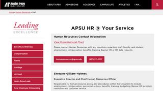 
                            5. Staff - Austin Peay State University