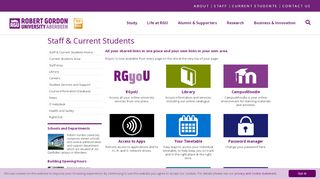
                            10. Staff & Current Students | Robert Gordon University (RGU ...