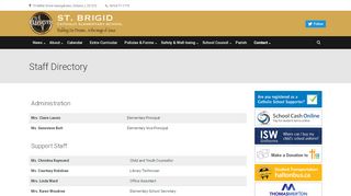 
                            1. Staff Directory | - Halton Catholic District Schools