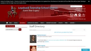 
                            8. Staff Directory – Loyalsock Township School District