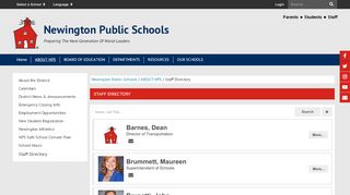 
                            3. Staff Directory - Newington Public Schools