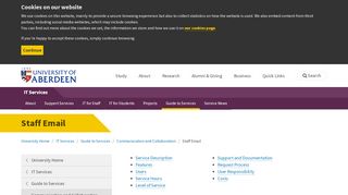 
                            2. Staff Email | IT Services | The University of Aberdeen