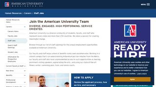 
                            2. Staff Jobs | American University, Washington, DC