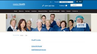 
                            6. Staff Links - easternhealth.org.au