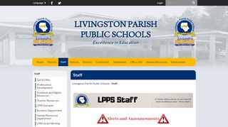 
                            6. Staff - Livingston Parish Public Schools