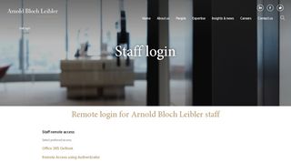 
                            6. Staff login | Arnold Bloch Leibler