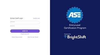 
                            6. Staff Login - ASE Student Certification