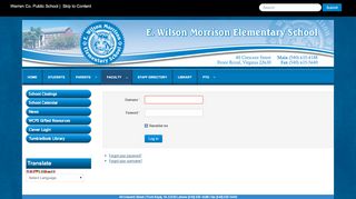 
                            7. Staff Login - E. Wilson Morrison Elementary School