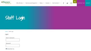 
                            3. Staff Login | Trinity Services