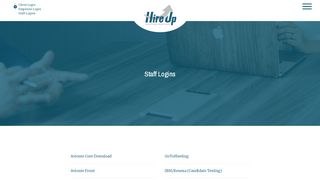 
                            7. Staff Logins - Hire Up