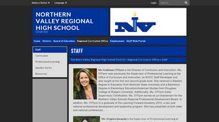 
                            8. Staff - Northern Valley Regional High School District
