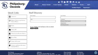 
                            9. Staff Page - Philipsburg Osceola School District