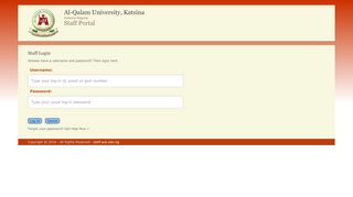 
                            5. Staff Portal - Al-Qalam University Katsina