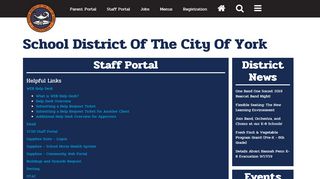 
                            3. Staff Portal | School District Of The City Of York